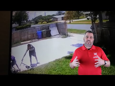 Homeowner Repels Teenagers Trying To Steal Scooters