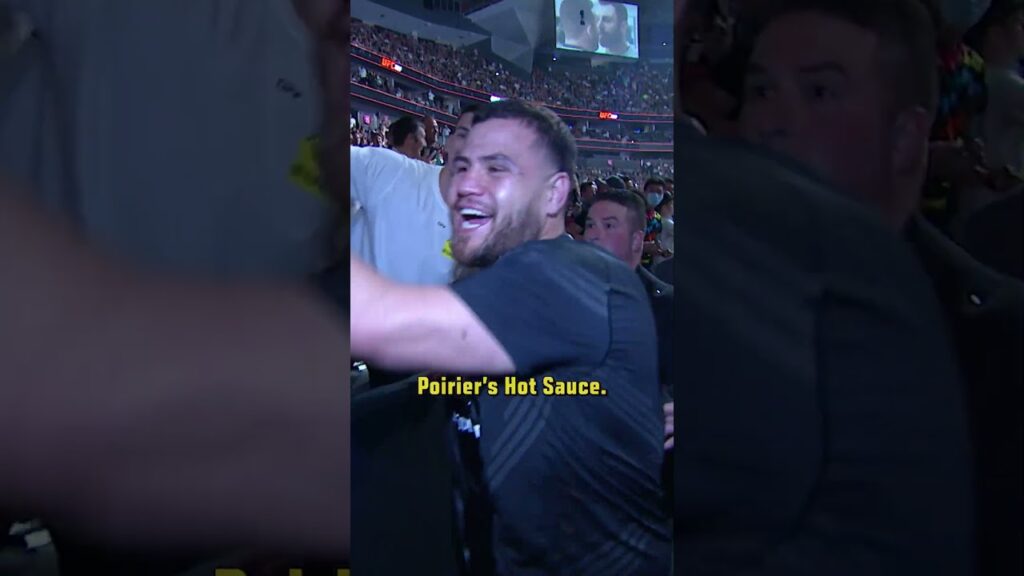 Hot sauce shoey? I'll pass 🤣 #ufc305