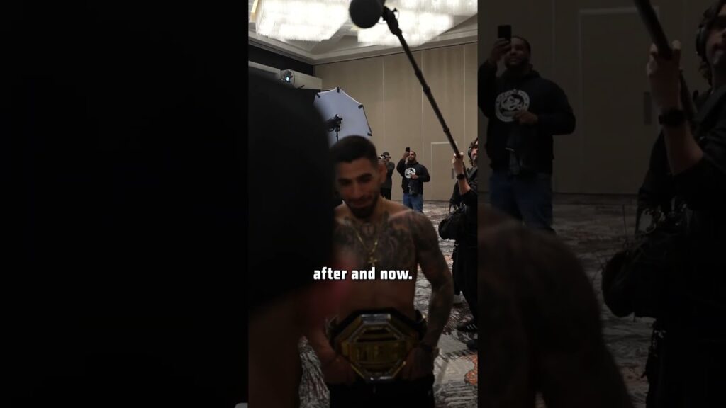 Ilia Topuria keeping Volkanovski's belt warm? 😳