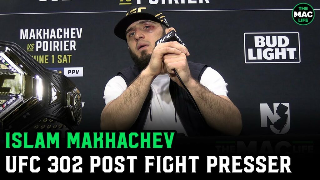 Islam Makhachev reacts to Dana White's Jon Jones comments after Dustin Poirier win | UFC 302