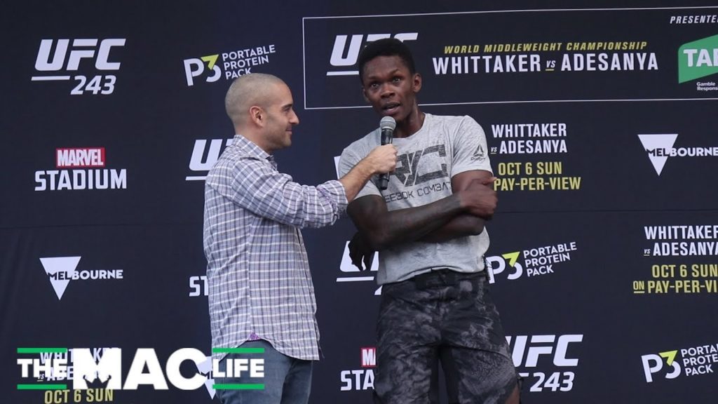 Israel Adesanya: “He’s not the first Maori I’ve fought, trust me” | UFC 243 Open Workout