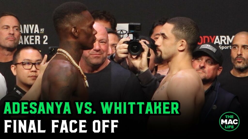 Israel Adesanya vs. Robert Whittaker Final Face Off | UFC 271 Ceremonial Weigh-ins