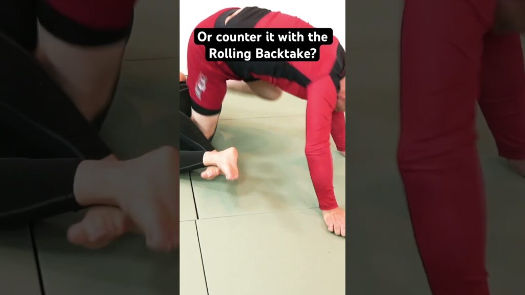 It’s possible to counter a bad heel hook with a rolling backtake! #bjj #leglocks #nogi