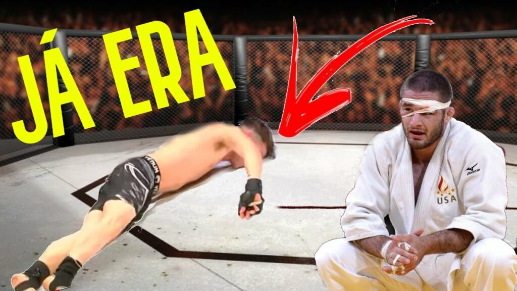 JUDOCA PARTE PRA CIMA E  DESTROI LUTADOR DE MMA