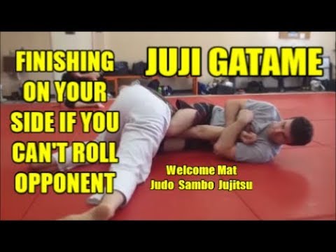 JUJI GATAME FINISHING ON YOUR SIDE IF YOU CAN'T ROLL OPPONENT