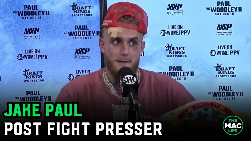 Jake Paul promises Dana White he'll embarrass Kamaru Usman, Conor McGregor after Tyron Woodley KO