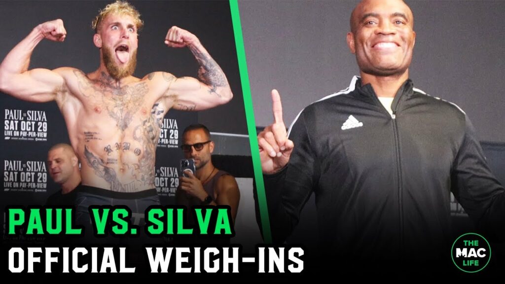 Jake Paul vs. Anderson Silva Official Weigh-Ins