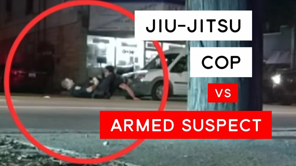 Jiu-Jitsu Cop Fights Suspect With Gun