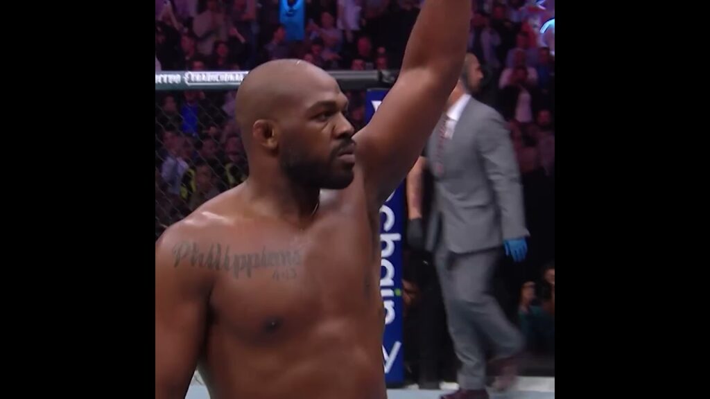 Jon Jones last fight with no commentary 🤫 #ufc309