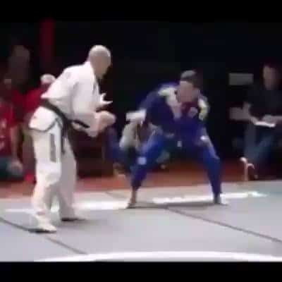 Judo Throw To Armlock