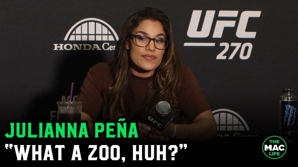 Julianna Peña on Amanda Nunes leaving her team: "What a Zoo, huh?"