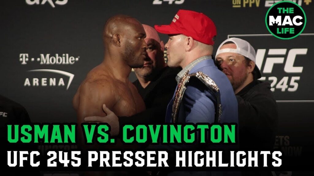 Kamaru Usman and Colby Covington hurl accusations at each other | UFC 245 Presser Highlights