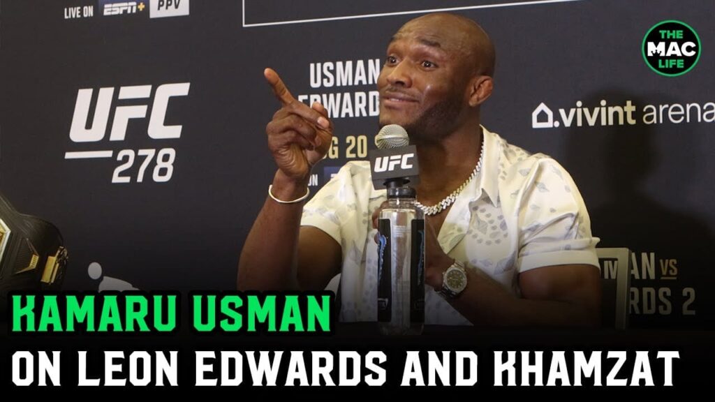 Kamaru Usman on Leon Edwards' striking: “We all saw what Masvidal did to him in London”