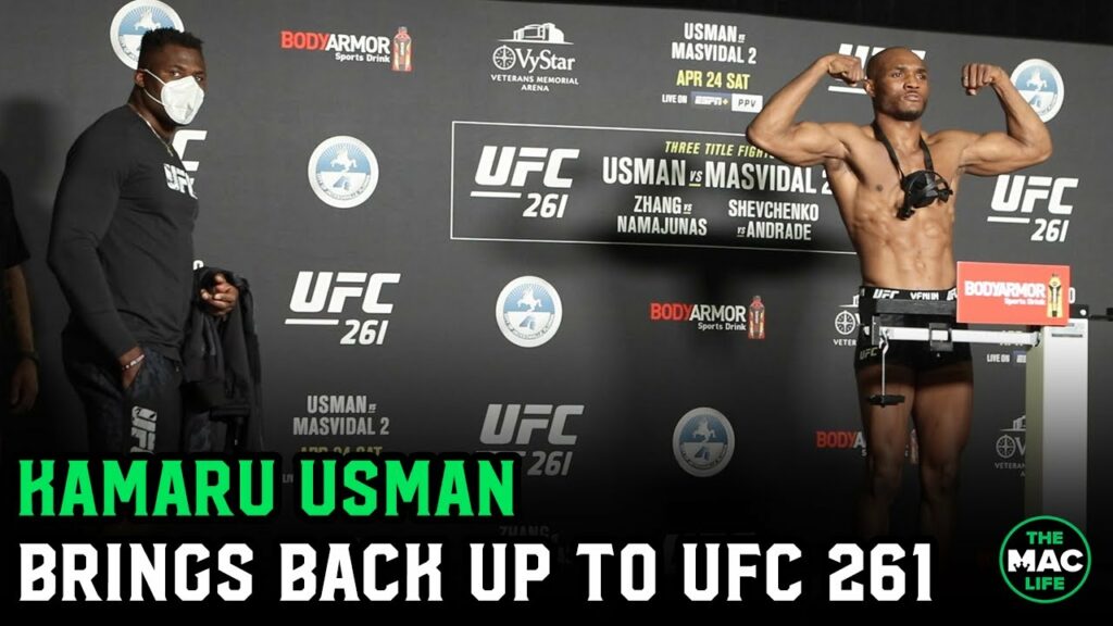 Kamaru Usman weighs-in lighter than Jorge Masvidal -- alongside Francis Ngannou