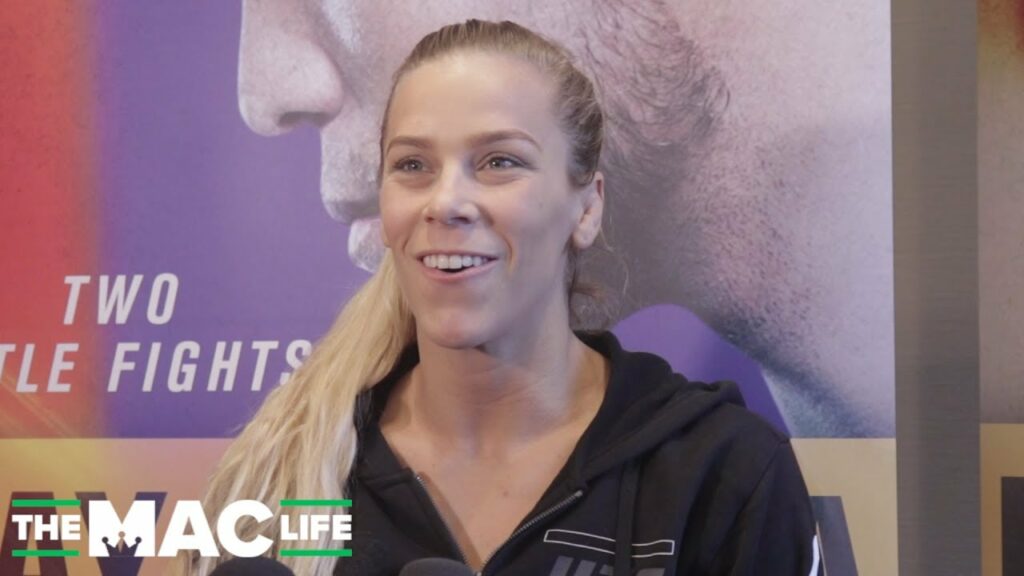 Katlyn Chookagian Confirms Back Up Spot for Jedrzejczyk vs. Shevchenko || UFC 231 Media Scrum