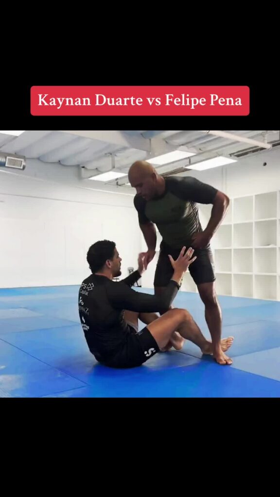 Kaynan Duarte training with Felipe Pena