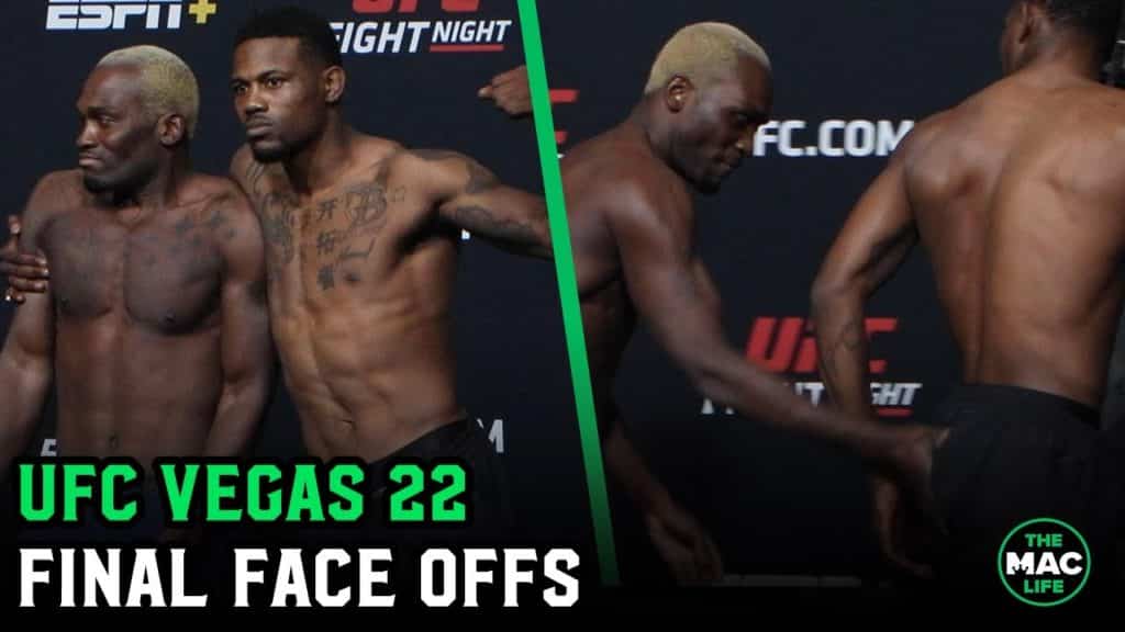 Kevin Holland asks Derek Brunson to spank him at UFC Vegas 22 Final Face Offs