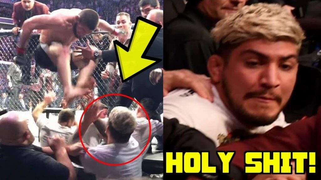 Khabib Nurmagomedov attacks Dillon Danis after Conor McGregor fight at UFC 229, Brawl breaks out