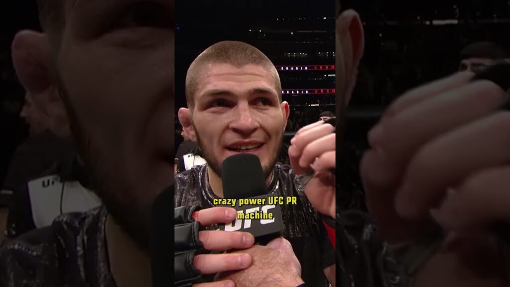 Khabib Nurmagomedov was underrated on the mic! 👀 #ufc