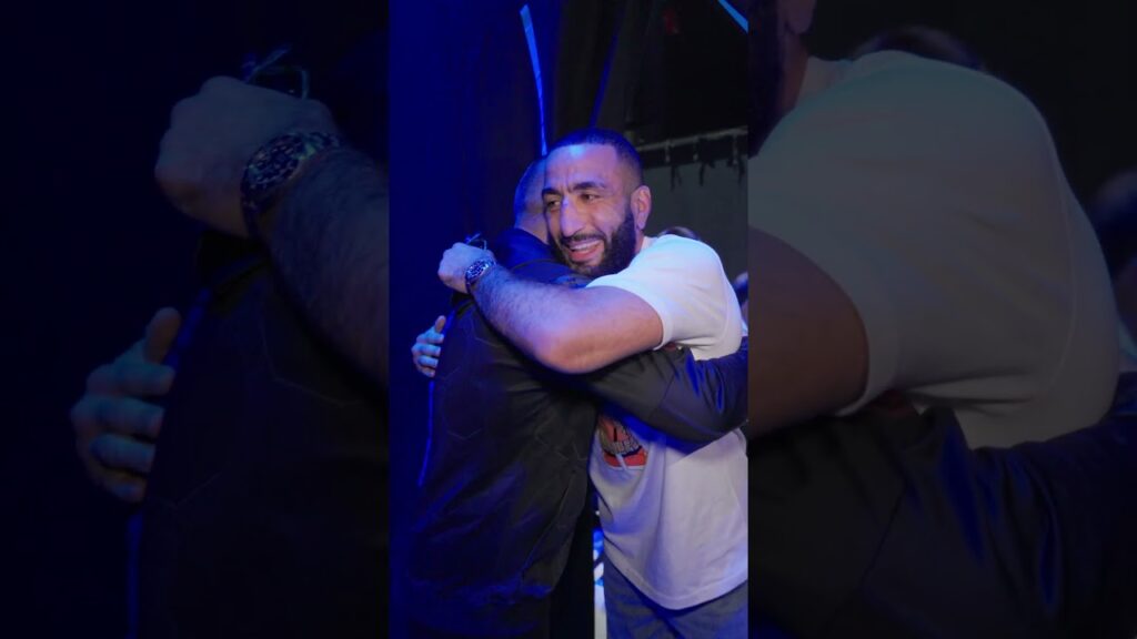 Khabib congratulates new welterweight champ, Belal Muhammad in Abu Dhabi 👀