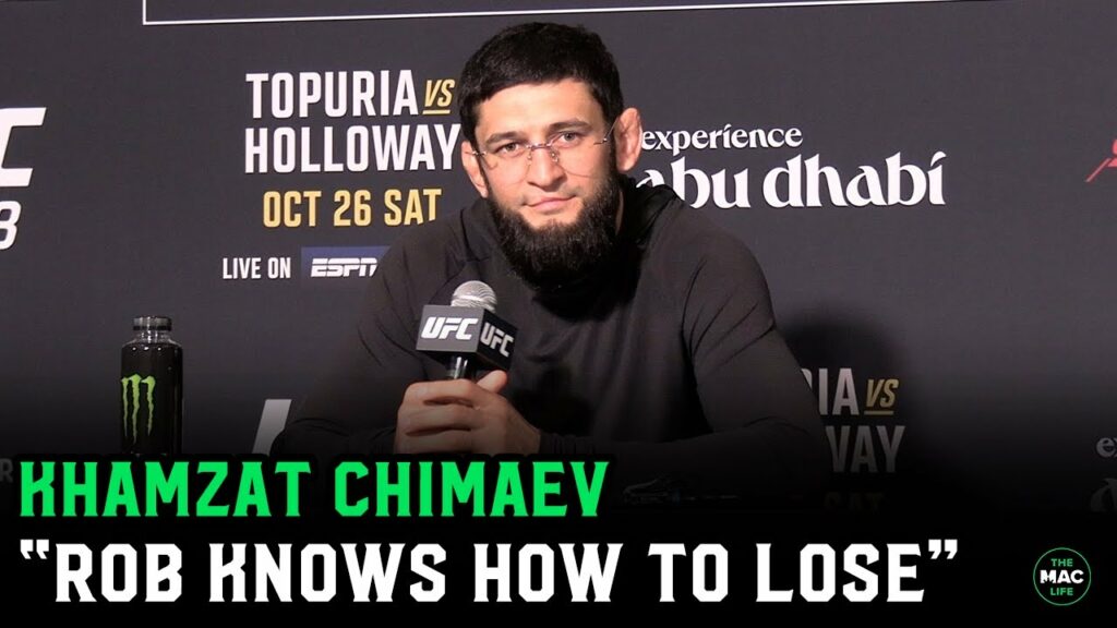 Khamzat Chimaev: “Robert Whittaker knows how to lose; I don’t”