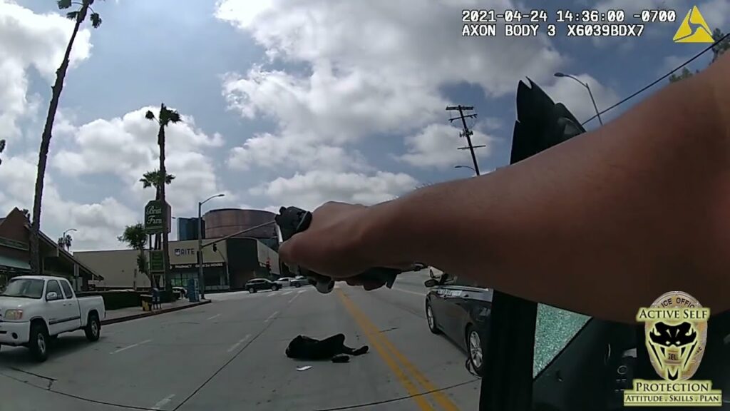 LAPD Officer Responds To A Car Backed Into His Cruiser