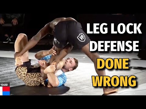 Leg Lock Escape Done Wrong (BJJ No Gi)