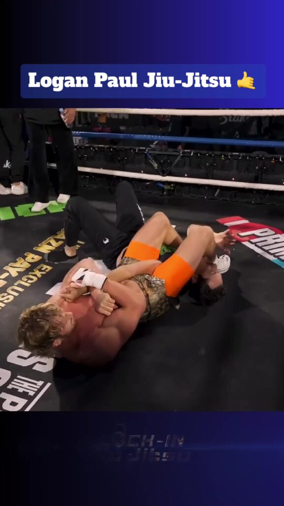 Logan Paul Shows Off His Grappling Skills