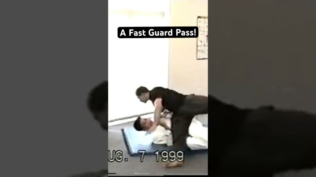 Lost footage of the Leg Swing guard pass from way back in 1999, before I shaved my head