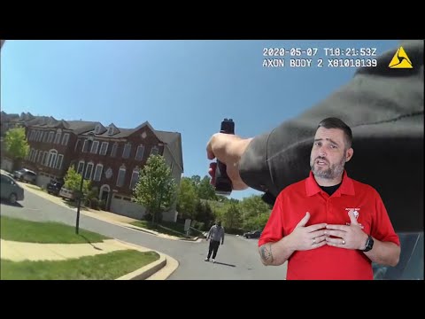 Maryland Officer Responds To Man With A Knife