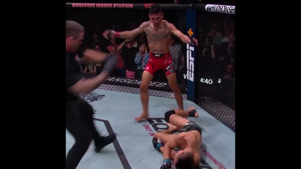 Max Holloway with the WALK OFF KO 😳 #ufc