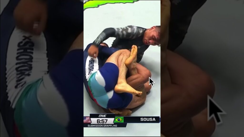 Mike Musumeci calf slicer submission against Gabriel Sousa #bjj #grappling