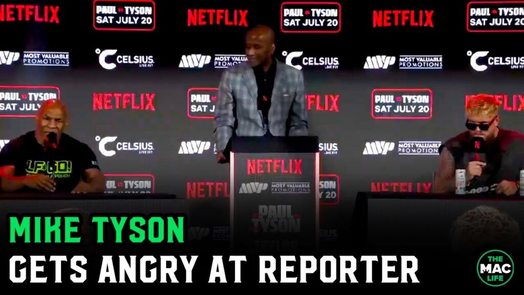 Mike Tyson gets ANGRY at reporter: "What did you just call me!?" | Press Conference