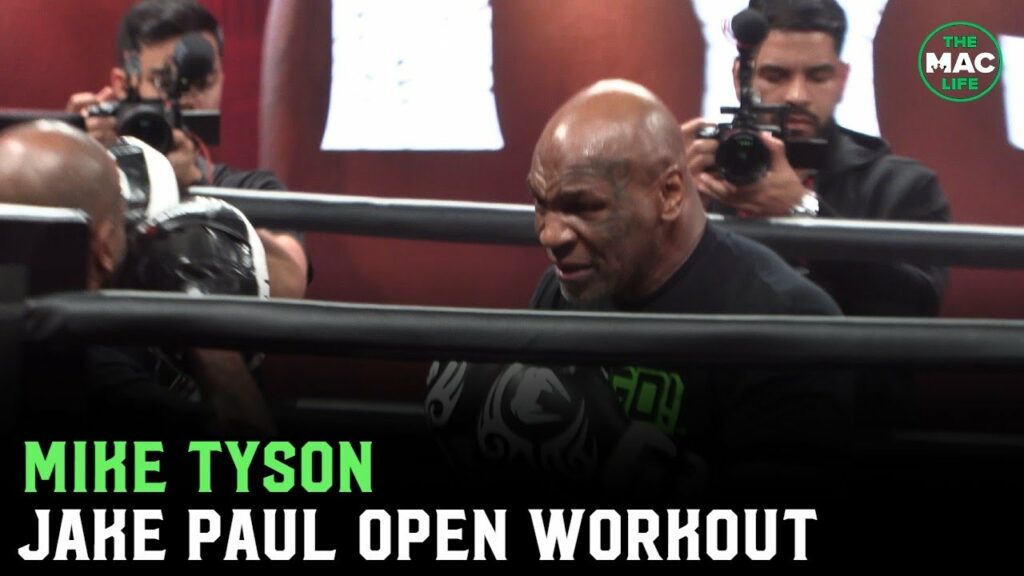 Mike Tyson shows off speed; cardio at Jake Paul open workout