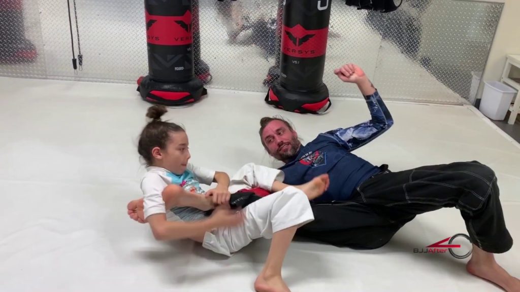 Nine Year Old boy with Slick Heel Hook Flow Series