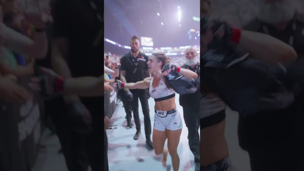 Nothing but respect from Mackenzie Dern after her big win in Abu Dhabi 🤝 #UFCAbuDhabi