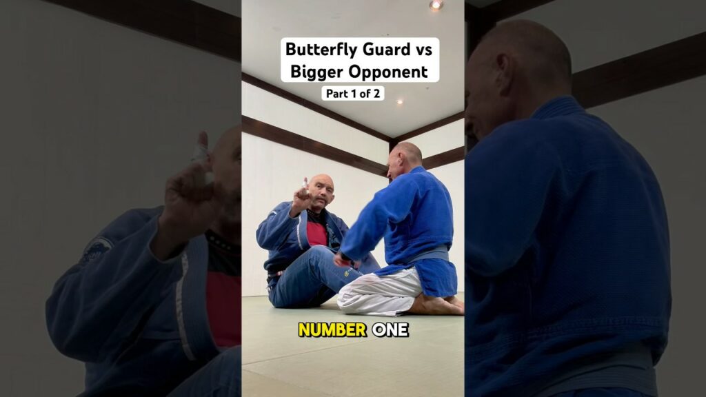 Number one principle for fighting a bigger opponent from butterfly guard