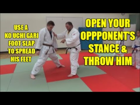 OPEN YOUR OPPONENT'S STANCE & THROW HIM