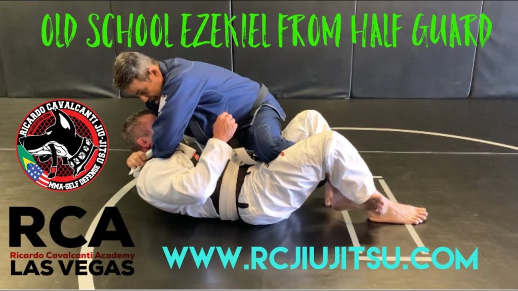 Old School Half  Guard Ezekiel submission