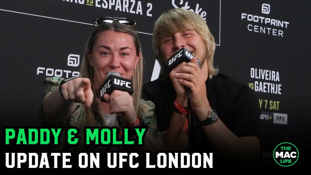 Paddy Pimblett & Molly McCann talk UFC London; Paddy labels self “the career killer”