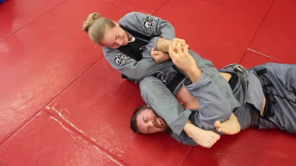 Playful BJJ Rolling with my White Belt Girlfriend