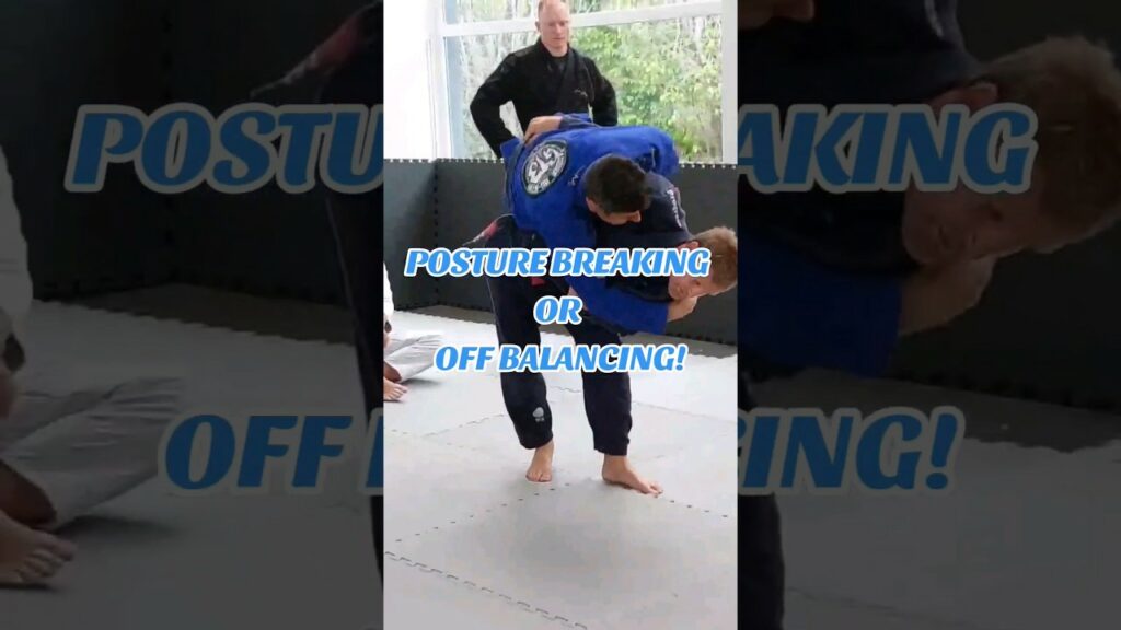 Posture breaking or off balancing for throws and takedowns!#grappling #grapple #brazilianjiujitsu