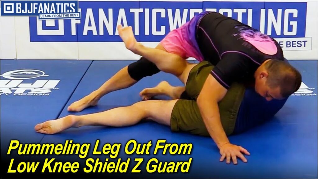 Pummeling Leg Out From Low Knee Shield Z Guard by Henry Akins