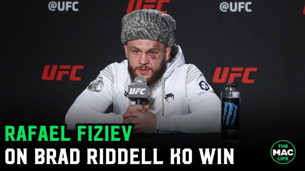 Rafael Fiziev on Brad Riddell KO: "I don't know if I'm sad or I'm happy" | UFC Vegas 44