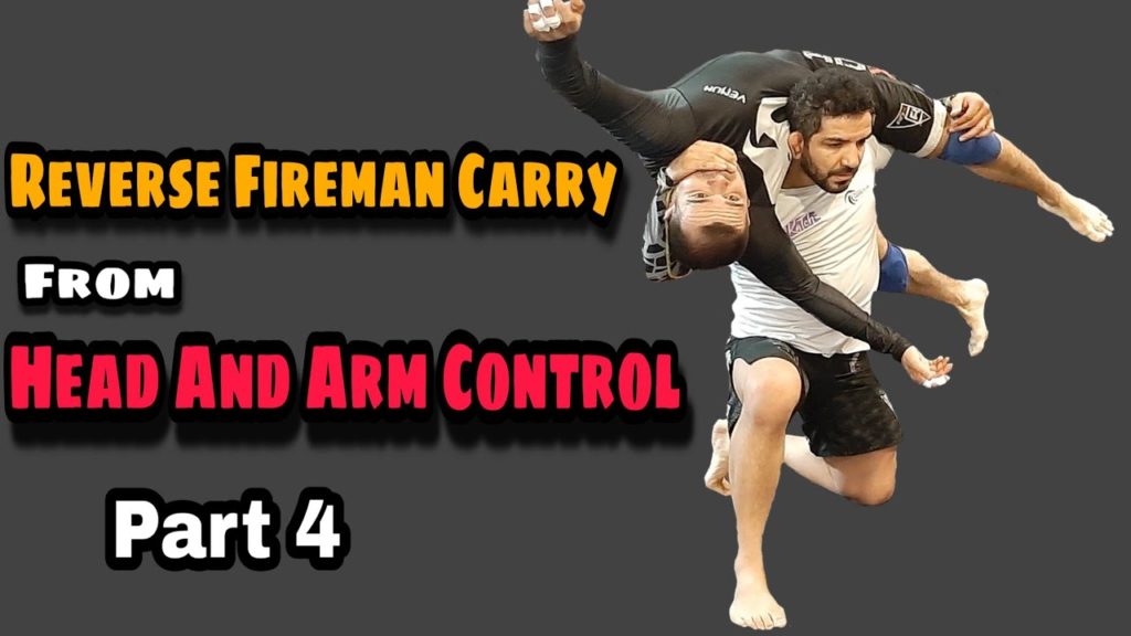 Reverse Fireman Carry From Head And Arm Control - Part 4 آموزش کشتی - یک سر و گردن مخالف