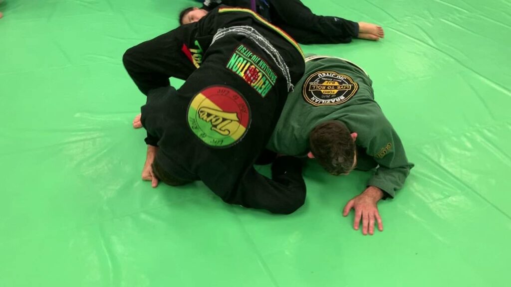 Reverse Omoplata from Crucifix/Turtle