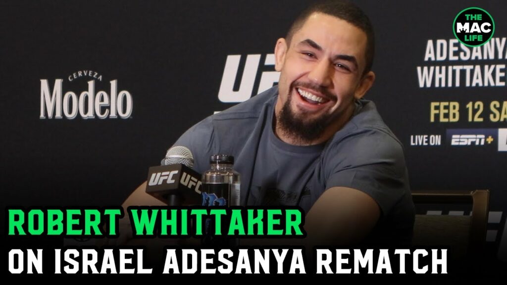 Robert Whittaker on Israel Adesanya rematch tactics: “I'd like to hit him a lot"