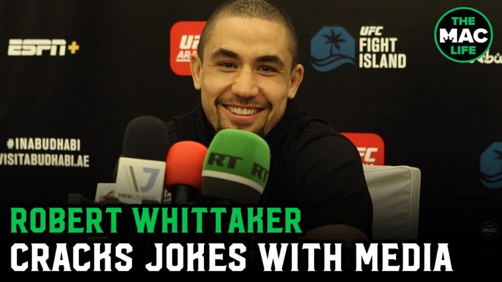 Robert Whittaker on Jared Cannonier: “I’m gonna go out there and try to rip his face off. That’s it”