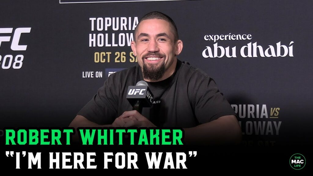 Robert Whittaker on Khamzat Chimaev: “I’m ready to sprint for 25 minutes; I’m here for war”