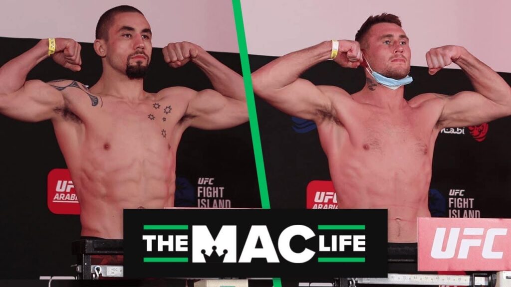 Robert Whittaker vs. Darren Till Official UFC Weigh-Ins